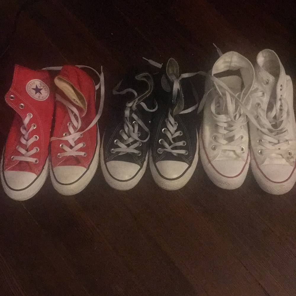 Set of 3 converse all stars!